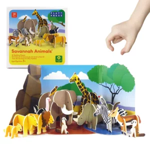 savannah animal play set